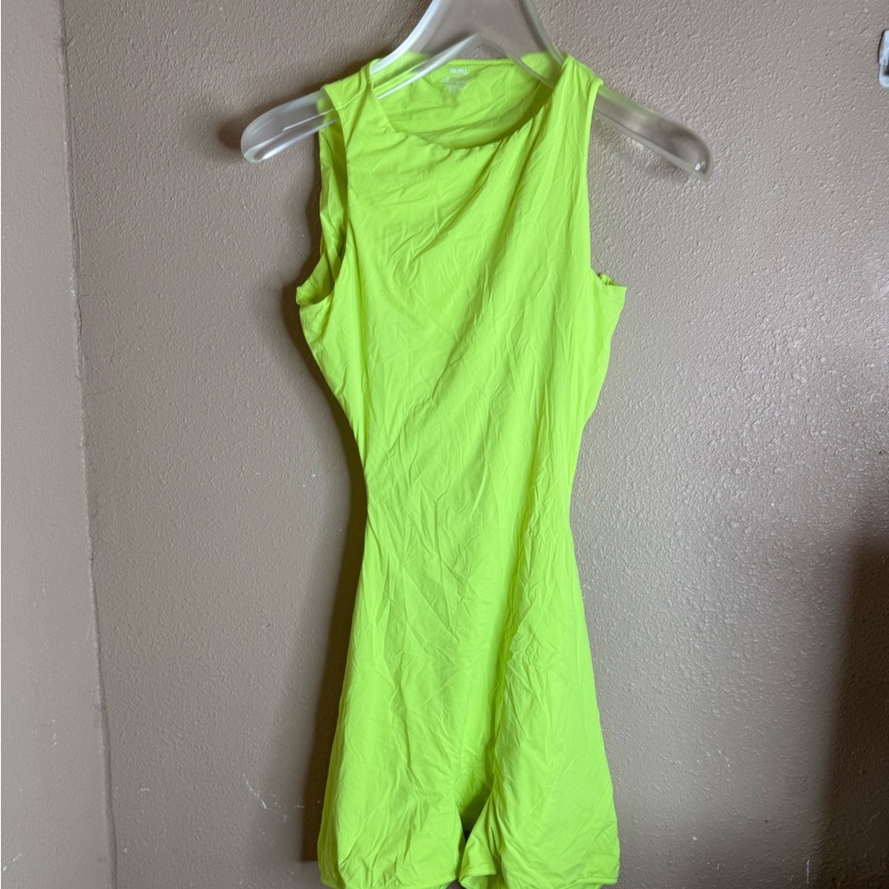 Skims soft lounge romper onesie neon yellow 3x